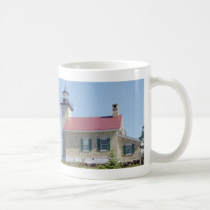 Caneca De Café Mata de cobertura do farol do porto de cobre
