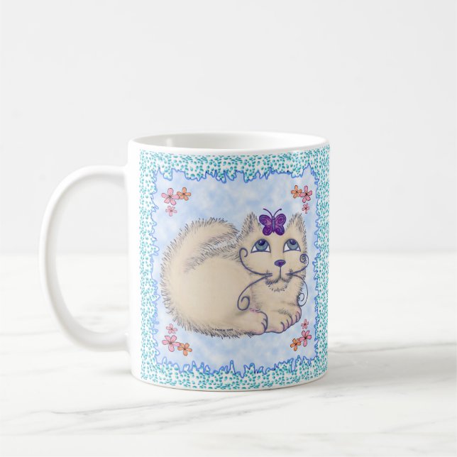 Caneca De Café Mata de gato borboleta (Esquerda)