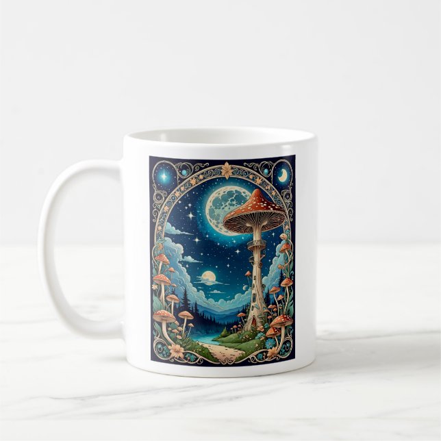 Caneca De Café Mata Mágica Fantasia Lua (Esquerda)
