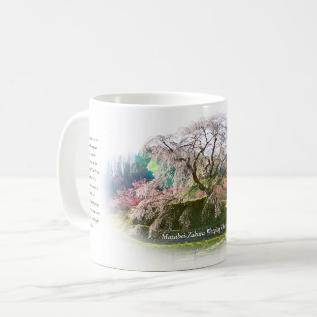 Caneca De Café Matabei-Zakura Weeping Cherry Tree (Frente Esquerda)