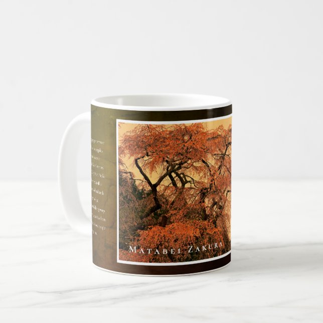 Caneca De Café Matabei-Zakura Weeping Cherry Tree (Frente Esquerda)