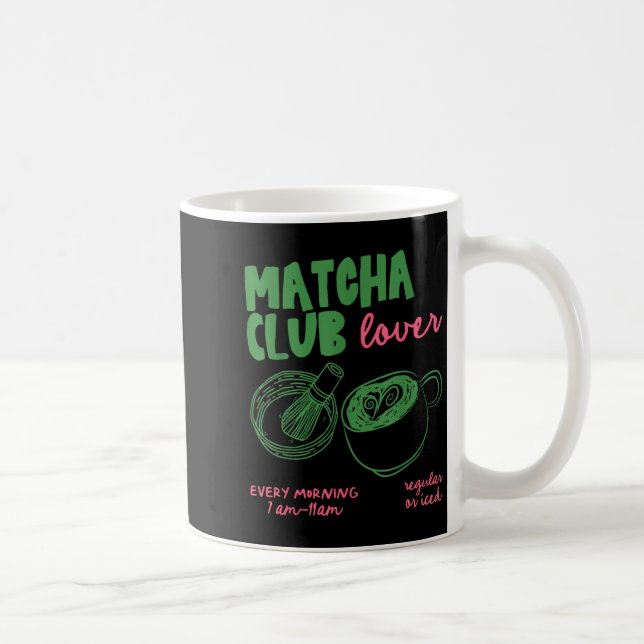 Caneca De Café Matcha Club Regular Or Ice Green Tea Matcha Latte  (Direita)