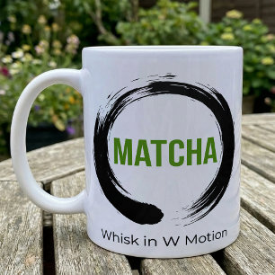 Caneca De Café Matcha Enso Círculo Batedeira com Movimento W