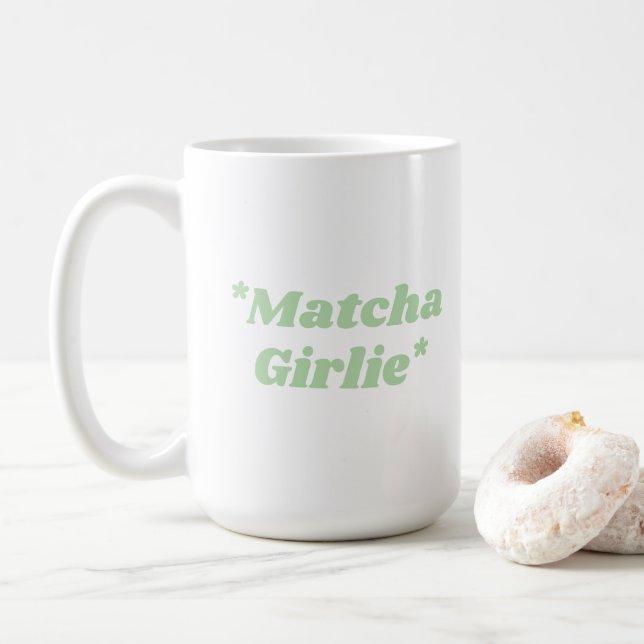 Caneca De Café Matcha Girlie Coffee Tea Mug (Com Donut)