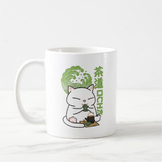 Caneca De Café Matcha Green Tea Cat