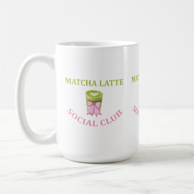CANECA DE CAFÉ MATCHA LATTE SOCIAL CLUB (Esquerda)