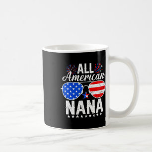 Caneca De Café Matchin Da Família Americana Nana Engraçado 4 De J