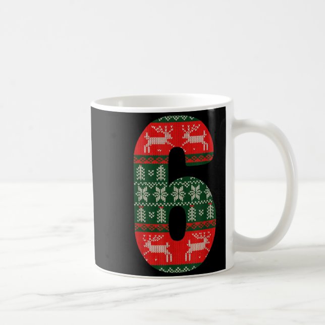 Caneca De Café Matching 67 Christmas Ugly Sweater Meme Number 6  (Direita)