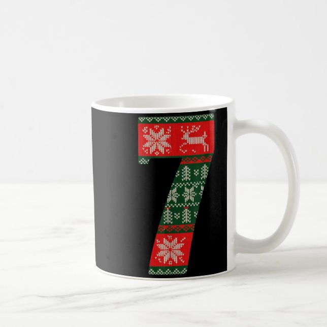 Caneca De Café Matching 67 Christmas Ugly Sweater Meme Number 7  (Direita)