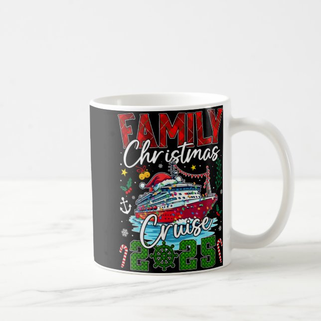 Caneca De Café Matching Family Christmas Cruise 2025 Xmas Men Wom (Direita)