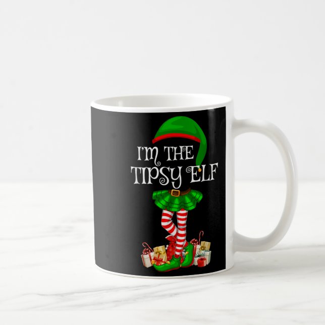 Caneca De Café Matching Family Group I'm The Tipsy Elf Christmas  (Direita)