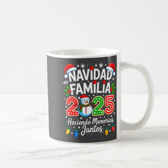Caneca De Café Matching Family Pajamas Navidad En Familia Christm (Direita)