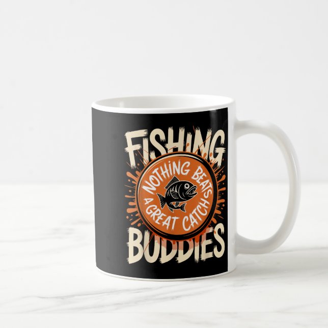 Caneca De Café Matching Fishing Buddies Team Fisherman Friends Ch (Direita)