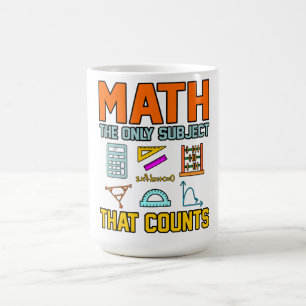 Caneca De Café Matemática Assunto Contagem Matemática Professora
