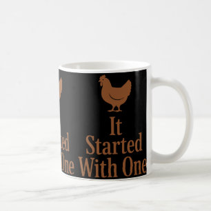 Caneca De Café Matemática das Galinhas Muitas Galinhas Humor de G