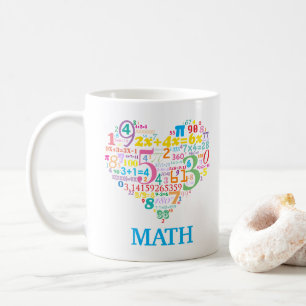 Caneca De Café Matemática do Coração
