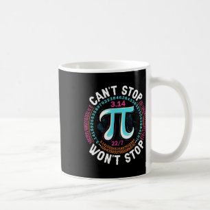 Caneca De Café Matemática do Dia de Pi Retroativo Não Pode Parar