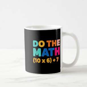 Caneca De Café Matemática Faz a Conta Projeto de Equação Colorida
