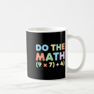 Caneca De Café Matemática Faz as Contas, Design de Equação Divert
