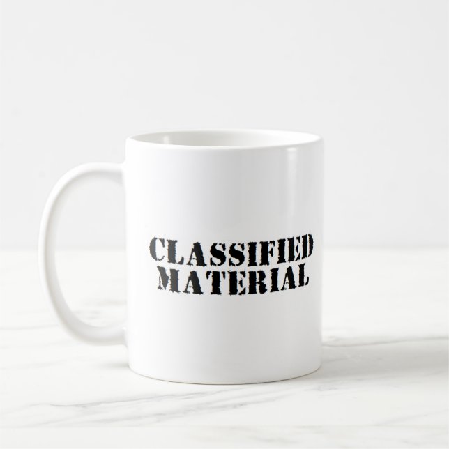 Caneca De Café material classificado (Esquerda)