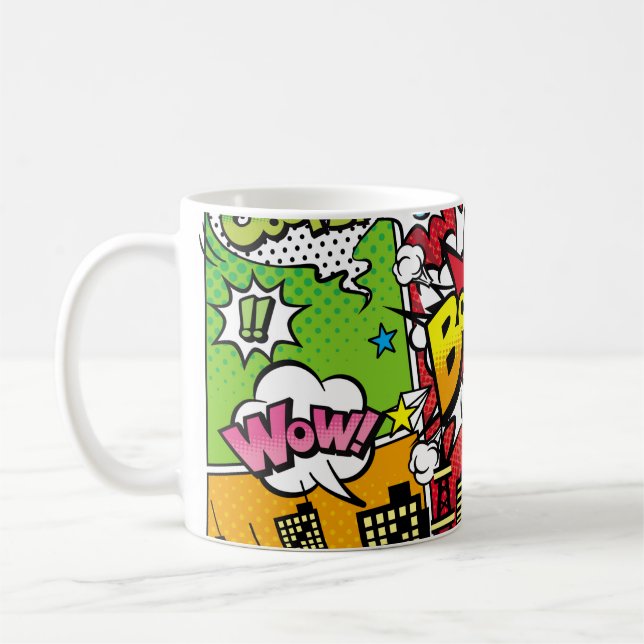 Caneca De Café Material de fundo da cidade com velocidade de esti (Esquerda)