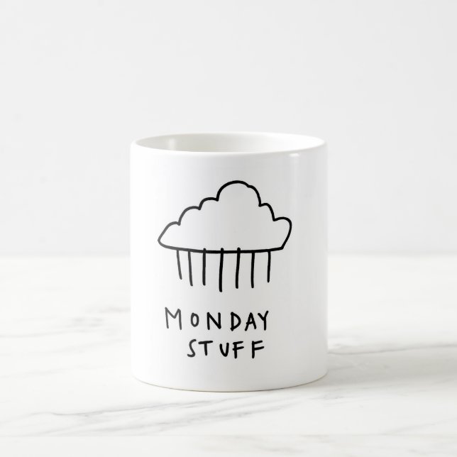 Caneca De Café Material de segunda-feira (Centro)