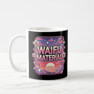 Caneca De Café Material Waifu"