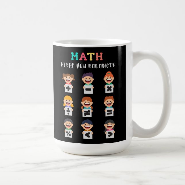 Caneca De Café Math keeps you balanced (Direita)