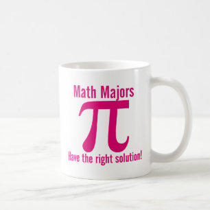 Caneca De Café Math Majors tem a solução certa - rosa