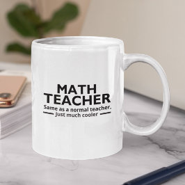 Caneca De Café Math Teacher Funny Math