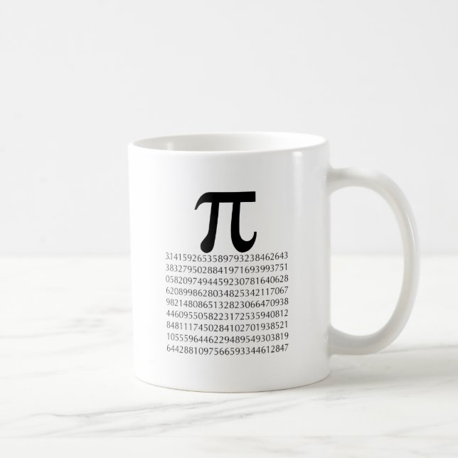 Caneca De Café maths do pi (Direita)