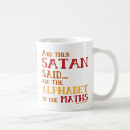 Caneca De Café Maths engraçados do alfabeto da álgebra