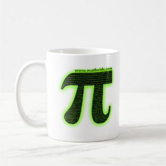 Caneca De Café MathVids.com ensinou-me como contar ao Pi