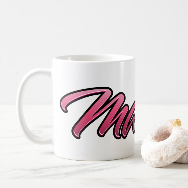 Caneca De Café Matilde faded pink Tasse Teetasse Kaffeetasse (Com Donut)