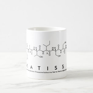 Caneca De Café Matisse peptide name mug