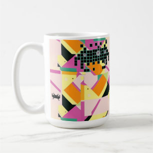 Caneca De Café Matou-os com Gentileza Desenhada em Memphis