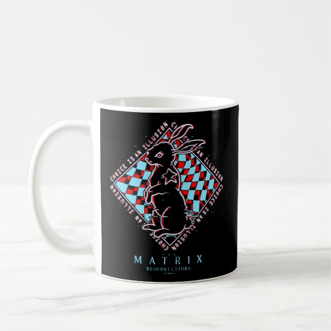 Caneca De Café Matrix Resurretions White Rabbit 3D In A Box (Esquerda)