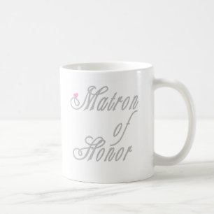 Caneca De Café Matrona de cinzas elegantes da honra