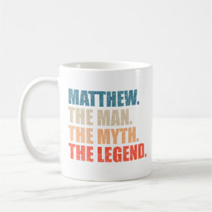 Caneca De Café Matthew O Homem O Mito A Lenda T-Shirt