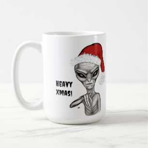 Caneca De Café Mau Alien , Natal Pesado !