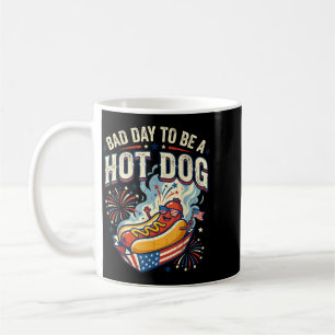 Caneca De Café Mau Dia Para Ser Um Cachorro-Quente Desenho Divert