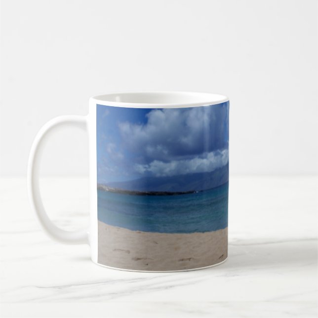 Caneca De Café Maui Sandy Beach Ocean View (Esquerda)