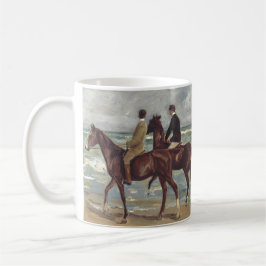 Caneca De Café Max Liebermann: Dois Cavaleiros na Arte da Praia
