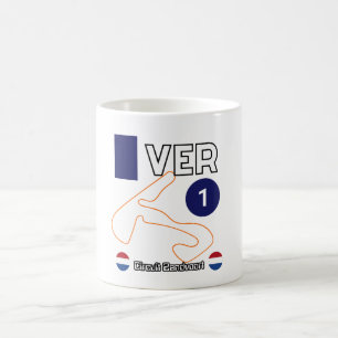 Caneca De Café Max Verstappen, Circuit Zandvoort, fórmula 1