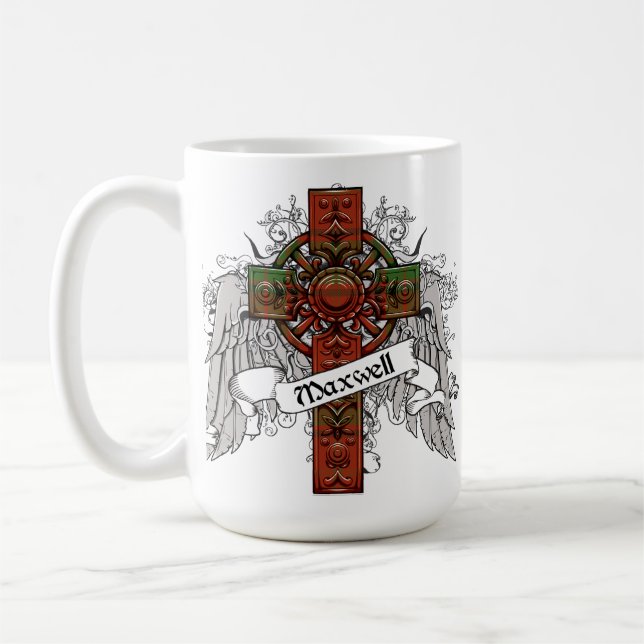 Caneca De Café Maxwell Tartan Cross (Esquerda)