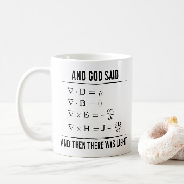 Caneca De Café Maxwells Equations Maxwell Maxwell Math 1WH1 (Com Donut)