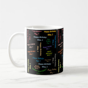 Caneca De Café May, 1 Birthday Mug