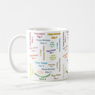 Caneca De Café May, 5 Birthday Mug
