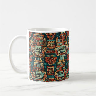 Caneca De Café Maya-inspired geometric pattern