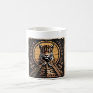 Caneca De Café Mayan Jaguar Guardian Mug mitologia asteca